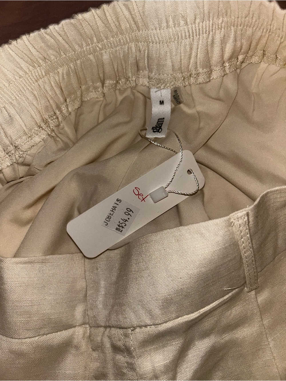 glam Cream Open-Front Blazer Jacket & Shorts - Picture 3 of 5